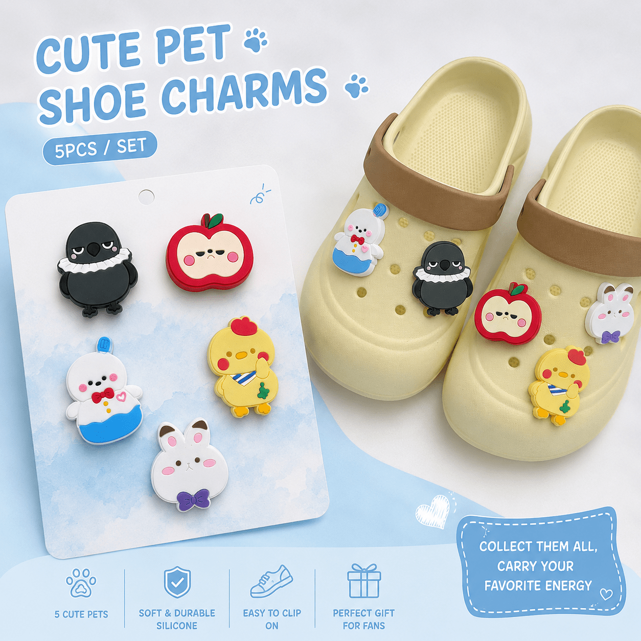 Cute Shoe Charm Set