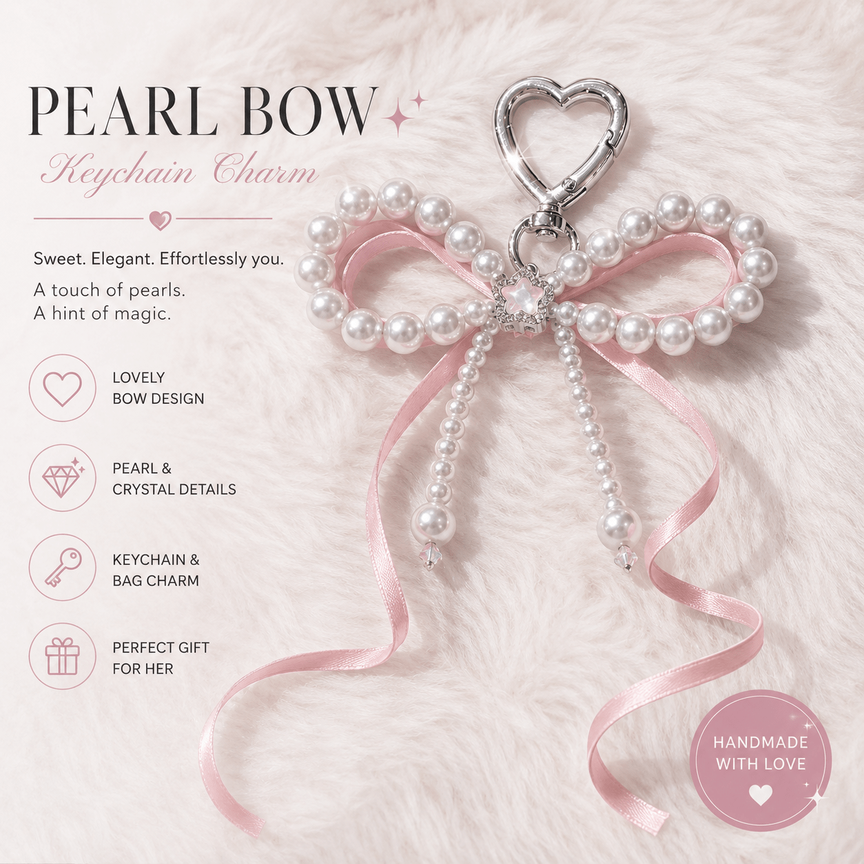 Anti-Gravity Coquette Bow Bag Charm