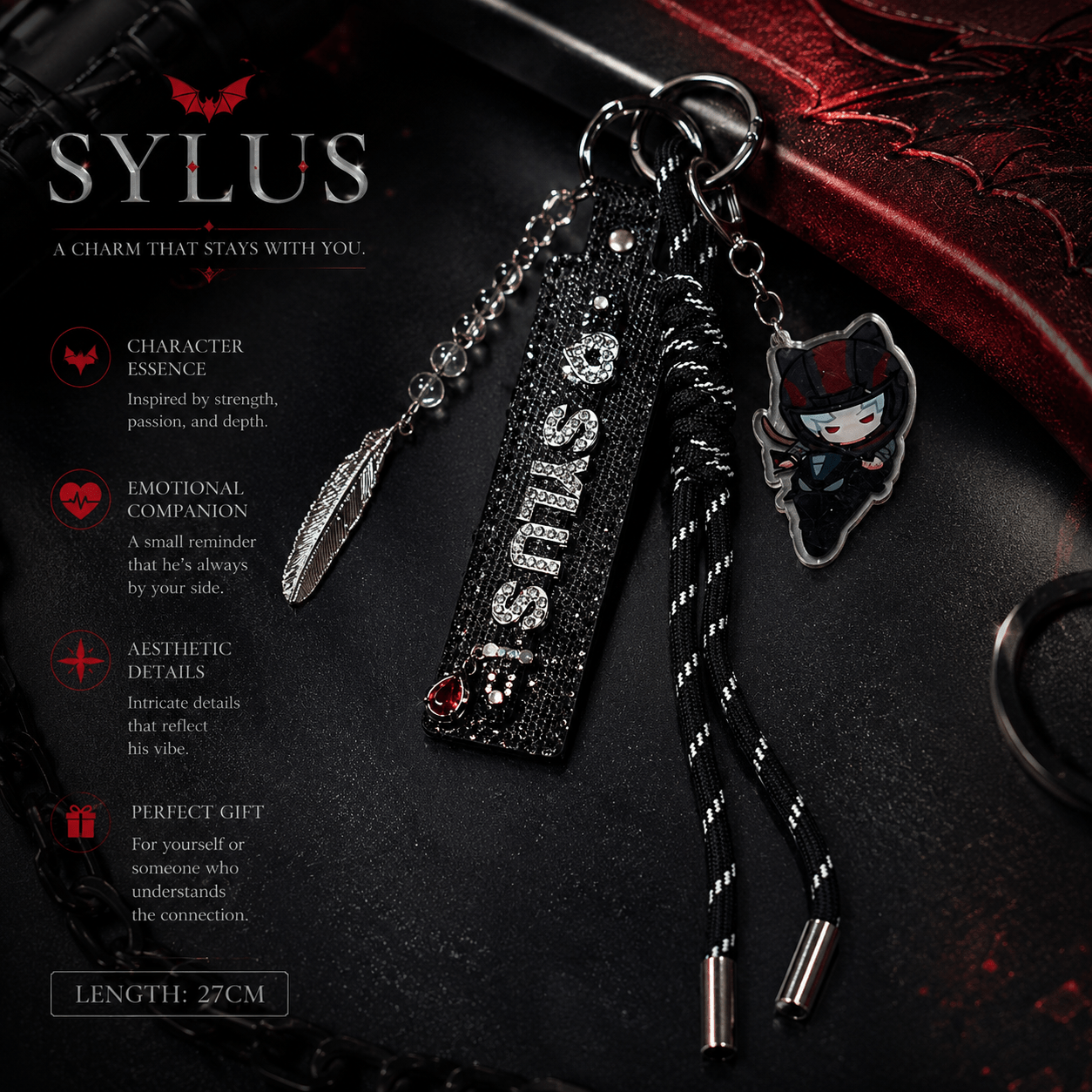 Leather Name Keychain